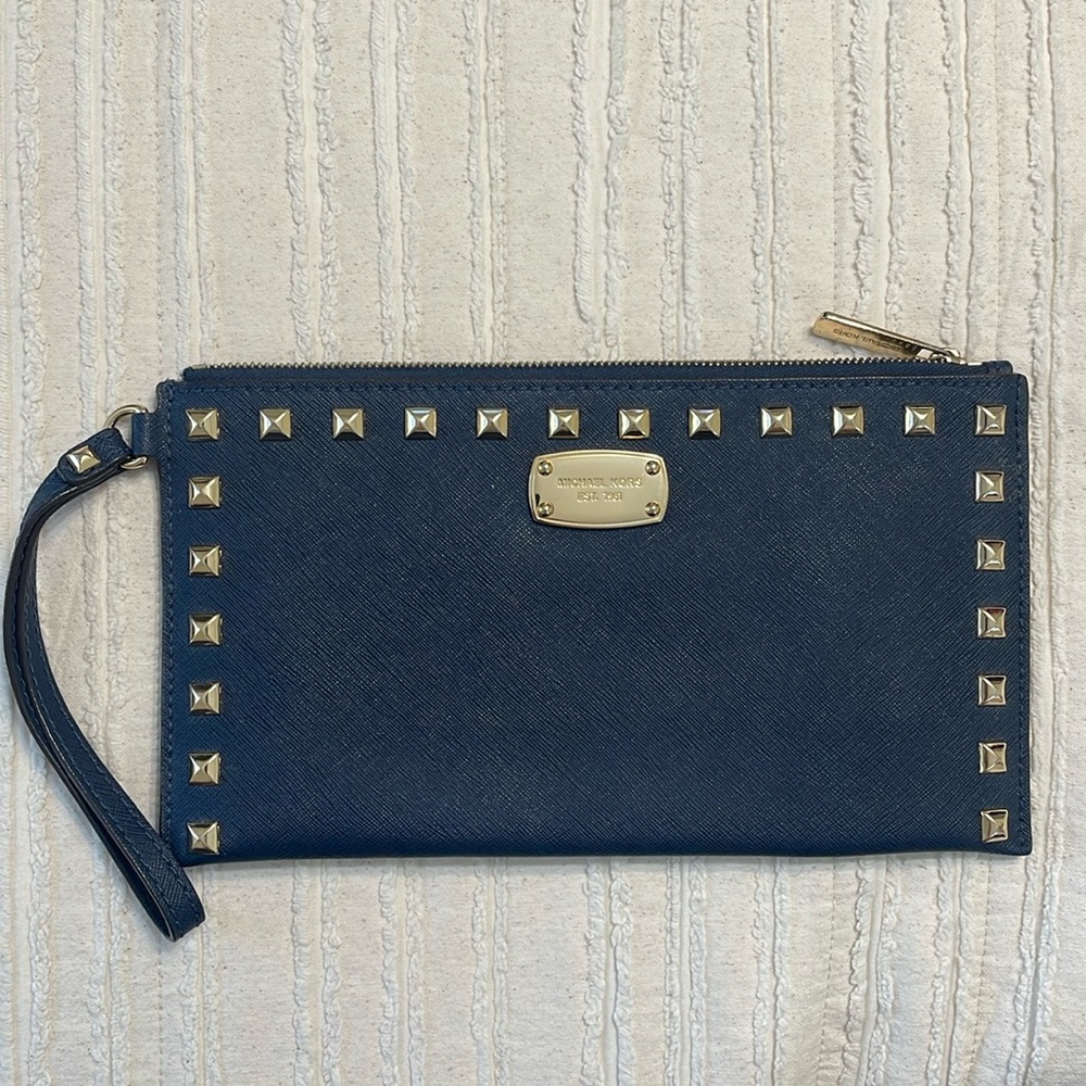 Michael Kors studded wristlet purse